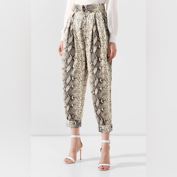 Philosophy di Lorenzo Serafini Animal Print Straight Leg Pants . - Picture 1 of 16